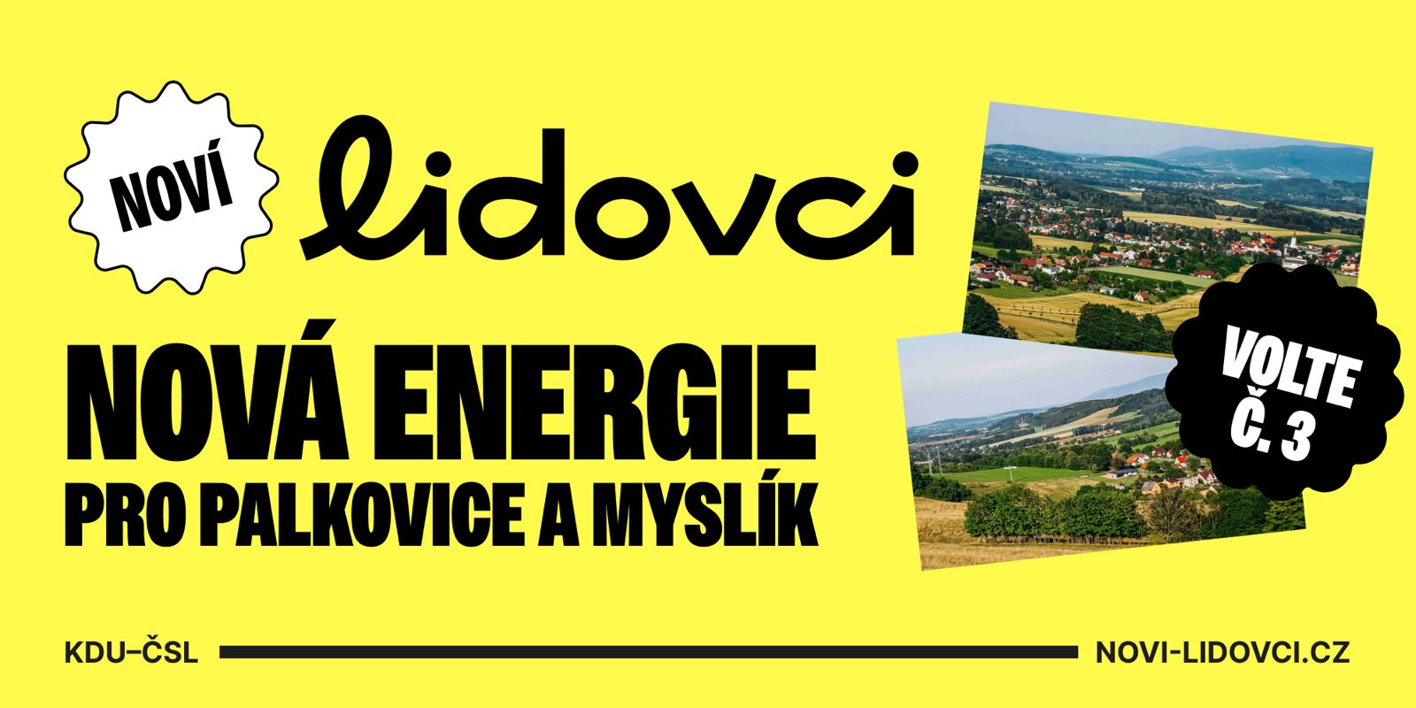 Pohled na Palkovice a Myslík